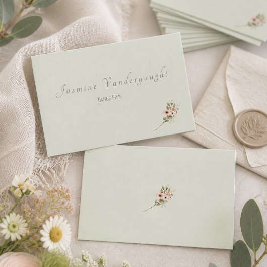 Cartes d'accompagnement de mariage botanique à la