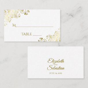 Cartes d'accompagnement de mariage élégantes blanc