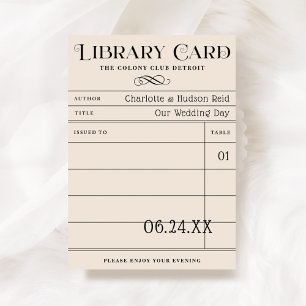 Cartes d'accompagnement de mariage en forme de car
