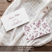 Cartes d'accompagnement de mariage Fleurs Vintage