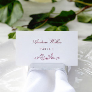 Cartes d'accompagnement de mariage Fleurs Vintage
