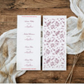 Cartes d'accompagnement de mariage Fleurs Vintage