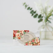 Cartes d'accompagnement de site web de mariage (Debout devant)