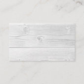 Cartes d'accompagnement de site web de mariage (Dos)