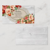 Cartes d'accompagnement de site web de mariage (Devant / Derrière)