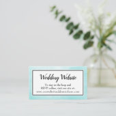 Cartes d'accompagnement de site web de mariage à l (Debout devant)