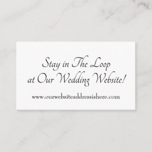 Cartes d'accompagnement de site web de mariage Sta