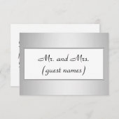 Cartes d'accompagnement métalliques simples et élé (Devant / Derrière)