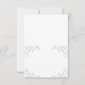 Cartes d'accompagnement pliées pour mariage Secret (Devant)