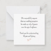 Cartes d'accompagnement pour message de pas d'enfa (Devant)
