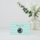 Cartes d'accompagnement Rayure Bleue Blanche Batea (Debout devant)