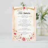 Cartes d'accompagnement rose blush  (Debout devant)