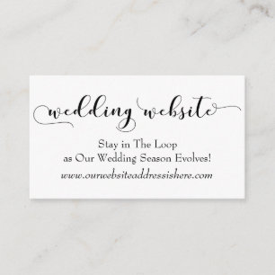 Cartes d'accompagnement « Site Web de Mariage » po