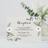 Cartes d'accueil Anémones Peintes (Debout devant)