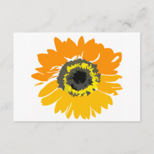 Cartes d'accueil de mariage de tournesol rustique