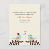 Cartes d'accueil de mariage pour Inséparables (Devant)