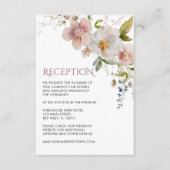 Cartes d'accueil Fleurs sauvages rustiques (Devant)