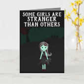 CARTES D'ACCUEIL GOTHIQUE EMO ANNIVERSAIRE FILLE (Fleur jaune)