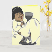 CARTES D'ACCUEIL MARIAGE FUNNY - CARTES AFRO-AMÉRI (Fleur jaune)