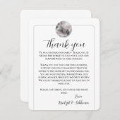 Cartes d'accueil Merci Pleine lune (Devant / Derrière)