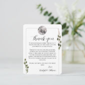 Cartes d'accueil Merci Pleine lune (Debout devant)