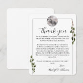 Cartes d'accueil Merci Pleine lune (Devant / Derrière)