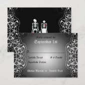 Cartes d'accueil pour mariée et chambre RSVP (Devant / Derrière)