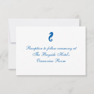 Cartes d'accueil "Sea Horse Serenity"