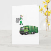 Cartes d'accueil Trac à ordures (Fleur jaune)