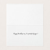 Cartes d'action de grâce personnalisées - Gratitud (Inside Unfolded)