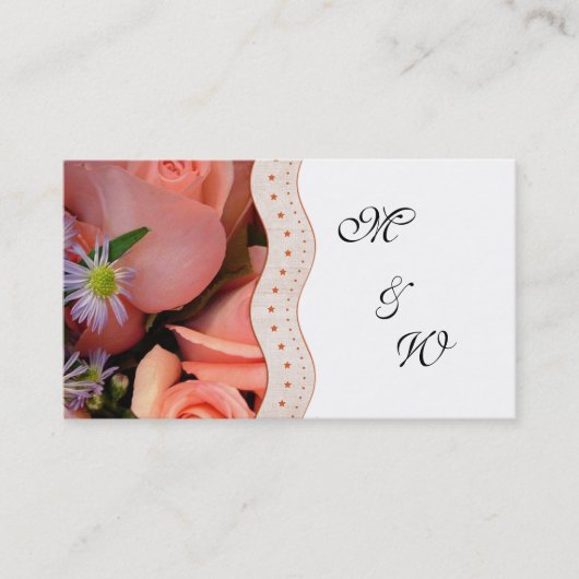 CARTES D'ADRESSE DE MARIAGE DE DESIGNER (Devant)