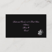 Cartes d'adresse rose mariage (Dos)