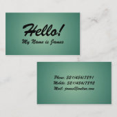 Cartes d'affaire louche (Devant / Derrière)