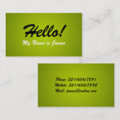 Cartes d'affaire louche (Devant / Derrière)