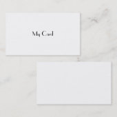 Cartes d'affaire louche de "ma carte" (Devant / Derrière)