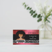 Cartes d'affaires Afro Hair Salon (Debout devant)