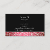 Cartes d'affaires Afro Hair Salon (Dos)