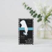Cartes d'affaires Aqua Salon et rendez-vous (Debout devant)