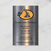Cartes d'affaires de construction brillantes (Devant)