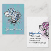 Cartes d'affaires de Danse (Devant / Derrière)