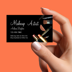 Cartes d'affaires de maquillage modernes