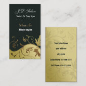 Cartes d'affaires du salon (Devant / Derrière)