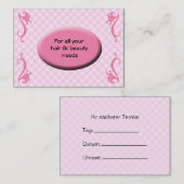 Cartes d'affaires Hair Salon (Devant / Derrière)