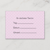 Cartes d'affaires Hair Salon (Dos)