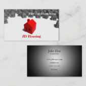 Cartes d'affaires immobilières (Devant / Derrière)