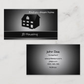 Cartes d'affaires immobilières (Devant / Derrière)