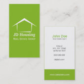 Cartes d'affaires immobilières (Devant / Derrière)