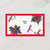 Cartes d'affaires Jardin coloré (Devant)