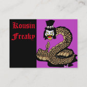 Cartes d'affaires Kousin Freaky (Dos)