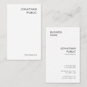 Cartes d'affaires modernes et élégantes Profession (Devant / Derrière)